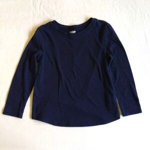 old navy basic navy blue long sleeve shirt 4T toddler girls